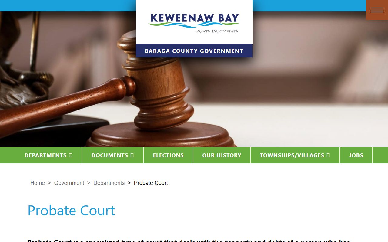 Baraga County Probate Court records